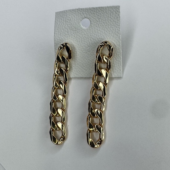 NWT Free people floating chain earring gold - Picture 2 of 3